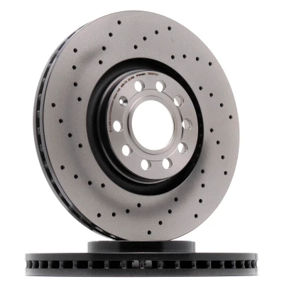 Kuva BREMBO COATED DISC LINE 09.A813.11 Jarrulevyt 320 30 5 rei&#039;itetty/tuuletettu sisältä pinnoitettu hiiliteräs Ruuveilla AUDI: A4 B7 Avant, Sedan