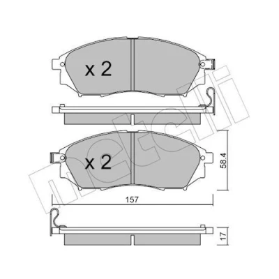Kuva Jarrupalasarja, levyjarru METELLI 22 0819 0