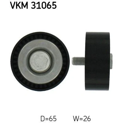 Kuva SKF VKM 31065 Ohjainrulla Kiinnitysmateriaalilla SKODA: Superb II Farmari, VOLKSWAGEN: Passat B6 Sedan, Variant