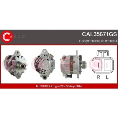 Kuva CASCO CAL20100AS Laturi 12V 70A OPEL: Corsa B Hatchback