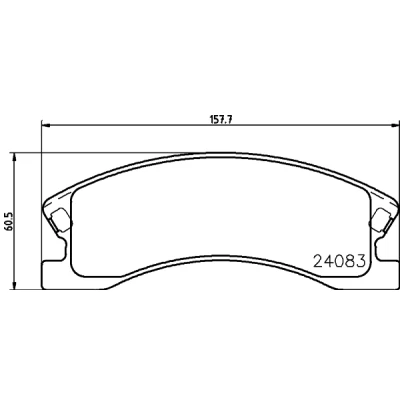 Kuva HELLA 8DB 355 011 541 Jarrupalat akustisella kulumavaroittimella JEEP: GRAND CHEROKEE 2