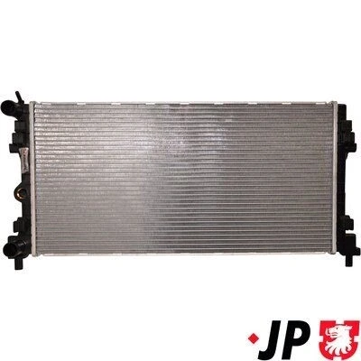 Kuva JP GROUP 1114207800 Jäähdytin Alumiini 648 326 26 SKODA: Fabia 2, VOLKSWAGEN: Polo V Hatchback, SEAT: Ibiza 4