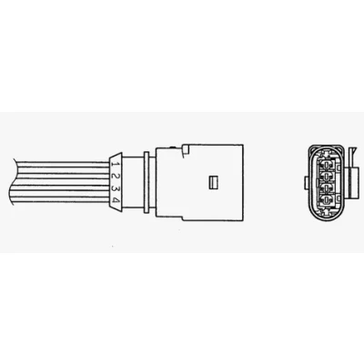 Kuva NGK 0050 Lambda Anturi Lämmitetty 4 AUDI: A4 B7 Sedan, A6 C6 Avant, Sedan