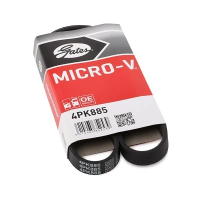 Kuva GATES Micro V 4PK885 Moniurahihna 885 4 Polyesteri, EPDM (eteenipropeeni dieeni kumi) BMW: 3 Sedan, Touring, X5, OPEL: Astra G CC, Caravan