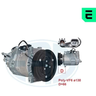 Kuva Kompressori, ilmastointilaite volvo s60 ii, s80 v60 i, v70 iii, xc60 suv xc70 ii OE 30780460, 31250520, 31267141
