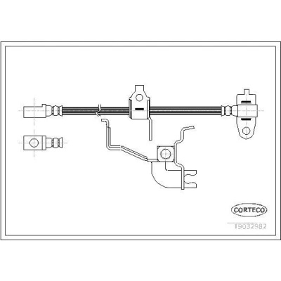 Kuva CORTECO 19032982 Jarruletku Etuakseli, oikea 475 FORD: Transit Mk5 Bussi