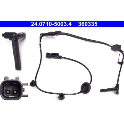 Kuva ATE 24.0710 5003.4 ABS Anturi 984 MITSUBISHI: PAJERO 4, Outlander 2 SUV, Lancer 8 Limousine