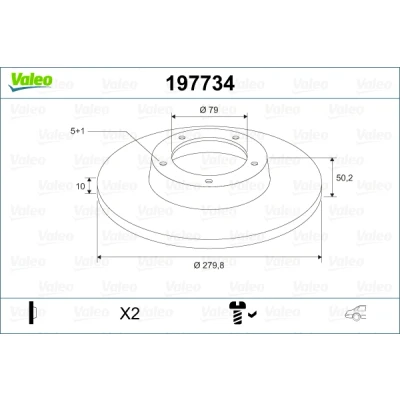 Kuva Jarrulevy, Taka akseli MINI COUNTRYMAN, PACEMAN OE 34 20 9 804 830, 21 811 539, 34209804830