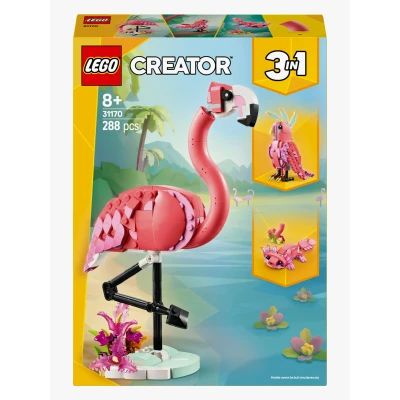 Kuva LEGO Creator 31170 Villieläimet: vaaleanpunainen flamingo