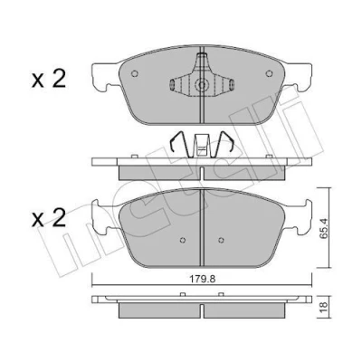 Kuva Jarrupalasarja, levyjarru METELLI 22 0989 0