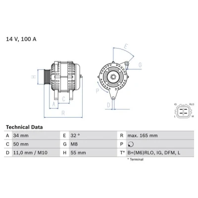 Kuva Laturi BOSCH 0 986 082 350