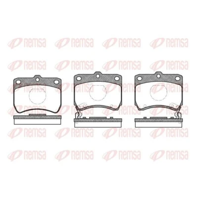 Kuva REMSA 0271.02 Jarrupalat Etuakseli Sis. kulumisenilmaisimen MAZDA: 121 I Hatchback