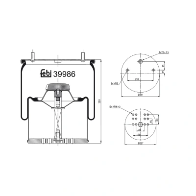 Kuva FEBI BILSTEIN 39986 Metallipalje, ilmajousitus