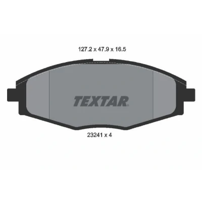 Kuva TEXTAR 2324102 Jarrupalat Ei kulumisenilmaisimelle CHEVROLET: Matiz