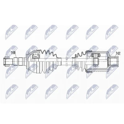 Kuva Vetoakseli, Etuakseli, oikea Opel Insignia b grand sport, sports tourer OE 84138318, 84257941, 84527912