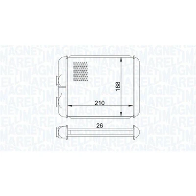 Kuva MAGNETI MARELLI 350218407000 Lämmityslaitteen Kenno OPEL: Astra G Caravan