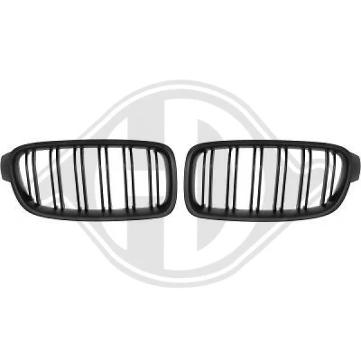 Kuva DIEDERICHS HD Tuning 1217242 Etusäleikkö Musta, Matta BMW: 3 Sedan, Touring