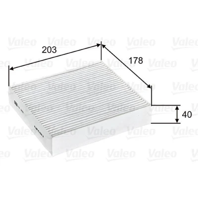 Kuva VALEO CLIMFILTER COMFORT 715603 Raitisilmasuodatin Hiukkassuodatin 203 178 40 SMART: Forfour I, Roadster Cabriolet, MITSUBISHI: COLT 6