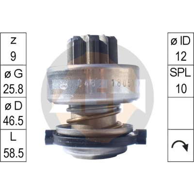 Kuva Vapaakytkin, käynnistinmoottori ALFA ROMEO, AUDI, CITROËN, FIAT, FORD, LANCIA, OPEL, PEUGEOT, SEAT, SKODA, VOLVO, VW OE 02A 911 023, 049 335 A