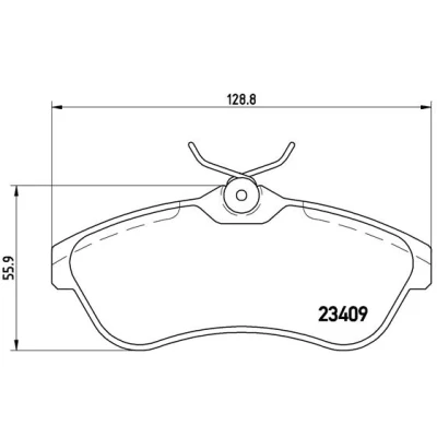 Kuva BREMBO P 61 075 Jarrupalat Ilman kulumisenilmaisinta Jarrusatulan ruuveilla Tarvikkeilla CITROËN: C3 II, C2 Hatchback, I Hatchback