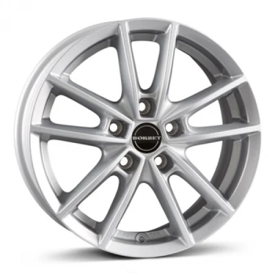 Kuva BORBET W Crystal Silver 6x15 5/100 ET45 B64.1 Alumiinivanteet
