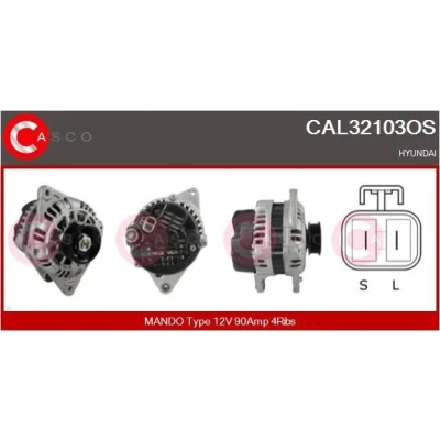 Kuva CASCO CAL15111AS Laturi 12V 50A PEUGEOT: 205 II Hatchback, J5 Flatbed Kuorma auto/Alusta
