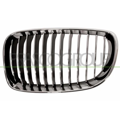 Kuva BLIC 6502 07 0085997P Etusäleikkö Eteen, vasen Kromi, Musta BMW: 1 Hatchback