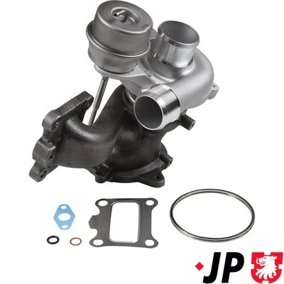 Kuva JP GROUP 1517406800 Turboahdin Pakokaasuahdin Tiivisteillä VOLVO: S60 II, V60 I, FORD: FOCUS 3