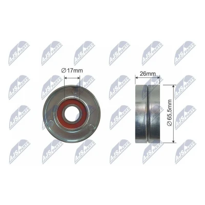 Kuva Ohjain /kiristysrulla kiilahihna AUDI, SEAT, SKODA, VW OE 03C 145 299 A, AC, AE