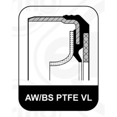Kuva ELRING 901.260 Kampiakselin Tiiviste PTFE (polytetrafluorietyleeni)/ACM (polyakryyli kumi) VOLKSWAGEN: Touareg I