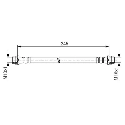 Kuva BOSCH 1 987 481 A61 Jarruletku 245 M10x1 CHEVROLET: Aveo Hatchback