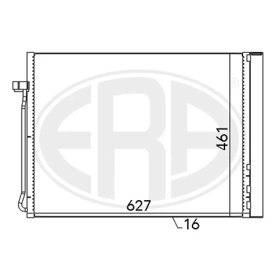 Kuva ERA 667102 Ilmastoinnin Lauhdutin Vedenerottimella BMW: X5