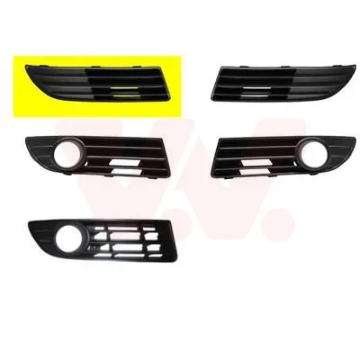 Kuva VAN WEZEL 5828592 Puskurin Ritilä Eteen, oikea VOLKSWAGEN: Polo IV Hatchback
