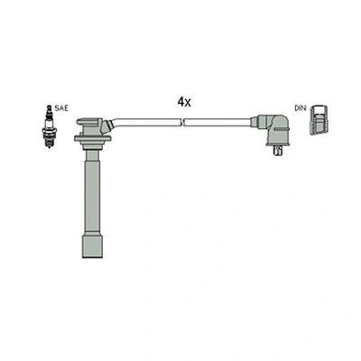 Kuva HITACHI 134114 Sytytysjohto KIA: CARENS 2
