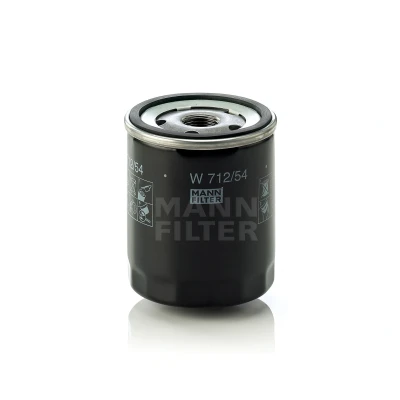 Kuva MANN FILTER W 712/54 Öljynsuodatin 3/4 16 UNF yhdellä peruutuksenestoventtiilillä Ruuvattava suodatin SKODA: Fabia 1 Combi, Octavia I Hatchback