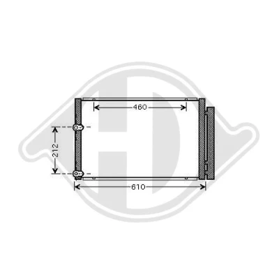 Kuva DIEDERICHS DCC1825 Ilmastoinnin Lauhdutin Vedenerottimella Climate TOYOTA: Prius II Liftback