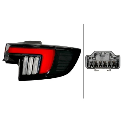 Kuva HELLA 2SK 014 994 121 Takavalot Oikea Uloin osa LED 12