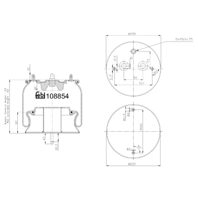 Kuva FEBI BILSTEIN 108854 Metallipalje, ilmajousitus
