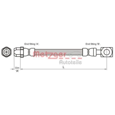 Kuva METZGER 4111436 Jarruletku 570 MINI: Hatchback