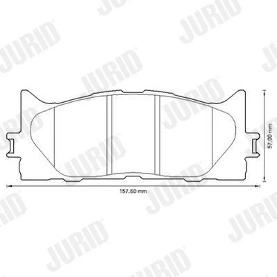 Kuva JURID 572651J Jarrupalat Ei kulumisenilmaisimelle TOYOTA: Camry VI Sedan