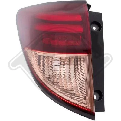 Kuva DIEDERICHS 5292095 Takavalot Vasen Uloin osa LED, WY21W Savunharmaa Lampun kannalla HONDA: HR V II (RU) 1.5, 1.6 i DTEC 2015