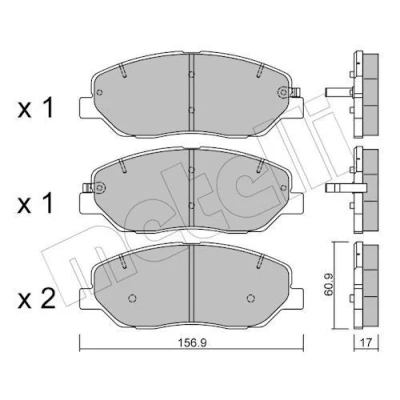 Kuva Jarrupalasarja, levyjarru METELLI 22 0787 0