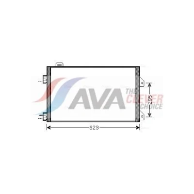Kuva PRASCO RTA5347 Ilmastoinnin Lauhdutin 14,5 11,0 Alumiini 603 RENAULT: CLIO 2