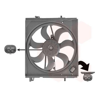 Kuva VAN WEZEL 3372747 Jäähdyttimen Tuuletin NISSAN: X Trail, Qashqai 2