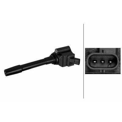 Kuva HELLA 5DA 358 290 701 Sytytyspuola 3 napaa 12V Liitäntä SAE