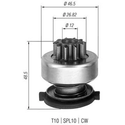 Kuva MAGNETI MARELLI 940113020309 Hammaspyörä, käynnistys