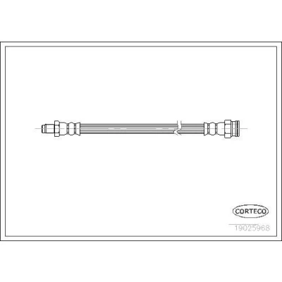 Kuva CORTECO 19025968 Jarruletku Taka akseli 220 FIAT: Punto II Hatchback, ABARTH: 500 / 595 695 Hatchback