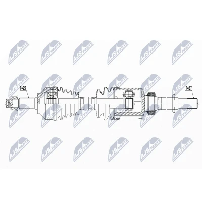 Kuva NTY NPW NS 062 Vetoakseli Etuakseli, oikea 968 NISSAN: X Trail
