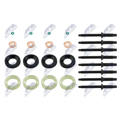 Kuva Tiivistesarja, ruiskutussuutin ALFA ROMEO, BMW, CHEVROLET, CITROËN, DS, FIAT, FORD, HYUNDAI, JEEP, KIA, LANCIA, MAZDA, OPEL, PEUGEOT, RENAULT, SAAB,