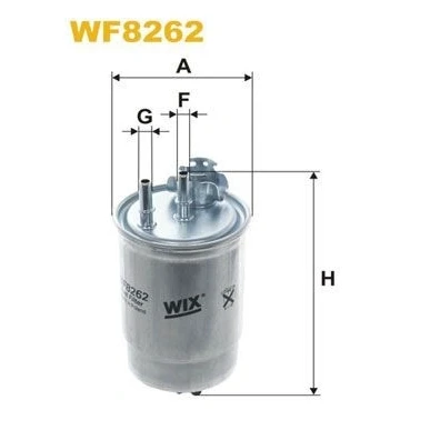 Kuva WIX FILTERS WF8262 Polttoainesuodatin Letkusuodatin 8 FIAT: Punto II Hatchback, Doblo I Farmari